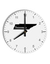 Tennessee - United States Shape 10 InchRound Wall Clock with Numbers by TooLoud-Wall Clock-TooLoud-White-Davson Sales