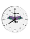 Take a Hike 8" Round Wall Clock with Numbers-Wall Clock-TooLoud-Davson Sales