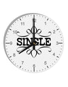 Single 10 InchRound Wall Clock with Numbers by TooLoud-Wall Clock-TooLoud-White-Davson Sales