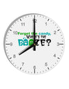 Where's The Booze 10 InchRound Wall Clock with Numbers-Wall Clock-TooLoud-White-Davson Sales