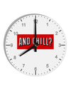 And Chill 10 InchRound Wall Clock with Numbers-Wall Clock-TooLoud-White-Davson Sales