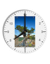 Colorado Landscape Tree 10 InchRound Wall Clock with Numbers-Wall Clock-TooLoud-White-Davson Sales