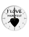 Personalized I Love Customized 10 InchRound Wall Clock with Numbers-Wall Clock-TooLoud-White-Davson Sales