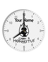 Personalized Cabin 9 Hephaestus 10 InchRound Wall Clock with Numbers-Wall Clock-TooLoud-White-Davson Sales