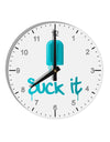 Suck It Popsicle 10 InchRound Wall Clock with Numbers-Wall Clock-TooLoud-White-Davson Sales