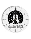 Personalized Matching Polar Bear Family Design - Your Text 10 InchRound Wall Clock with Numbers-Wall Clock-TooLoud-White-Davson Sales