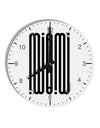 Miami Mirage 10 InchRound Wall Clock with Numbers-Wall Clock-TooLoud-White-Davson Sales