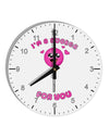 Sucker For You 10 InchRound Wall Clock with Numbers-Wall Clock-TooLoud-White-Davson Sales