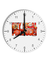 Buy Local Produce Tomatoes Text 10 InchRound Wall Clock with Numbers-Wall Clock-TooLoud-White-Davson Sales