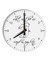 Salt in the Air Sand in My Hair - Mermaid 10 InchRound Wall Clock with Numbers-Wall Clock-TooLoud-White-Davson Sales