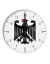 Bundeswehr Logo 10 InchRound Wall Clock with Numbers-Wall Clock-TooLoud-White-Davson Sales