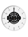 Worlds Greatest Dad Bod 10 InchRound Wall Clock with Numbers by TooLoud-Wall Clock-TooLoud-White-Davson Sales