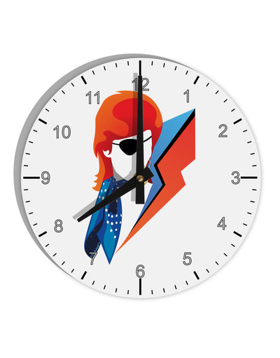 The Glam Rebel 10 InchRound Wall Clock with Numbers-Wall Clock-TooLoud-White-Davson Sales