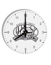 Hershel Farms 10 InchRound Wall Clock with Numbers by TooLoud-Wall Clock-TooLoud-White-Davson Sales