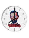 Lincoln Merica 10 InchRound Wall Clock with Numbers-Wall Clock-TooLoud-White-Davson Sales