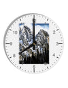 Mountain Landscape 2 10 InchRound Wall Clock with Numbers-Wall Clock-TooLoud-White-Davson Sales