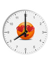 Heart Eye Emoji 10 InchRound Wall Clock with Numbers-Wall Clock-TooLoud-White-Davson Sales