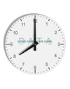 Binary Data Blue 10 InchRound Wall Clock with Numbers-Wall Clock-TooLoud-White-Davson Sales