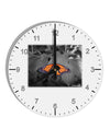 Monarch Butterfly Photo 10 InchRound Wall Clock with Numbers-Wall Clock-TooLoud-White-Davson Sales