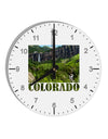 Beautiful Cliffs Colorado 10 InchRound Wall Clock with Numbers by TooLoud-Wall Clock-TooLoud-White-Davson Sales