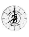 Mermaids Have More Fun - Distressed 10 InchRound Wall Clock with Numbers-Wall Clock-TooLoud-White-Davson Sales