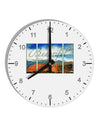 CO Beautiful View Text 10 InchRound Wall Clock with Numbers-Wall Clock-TooLoud-White-Davson Sales