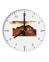 San Juan Mountain Range 10 InchRound Wall Clock with Numbers-Wall Clock-TooLoud-White-Davson Sales