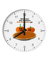 Where Bad Pumpkins Go 10 InchRound Wall Clock with Numbers-Wall Clock-TooLoud-White-Davson Sales