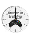 Gamer In Training Color 10 InchRound Wall Clock with Numbers by TooLoud-Wall Clock-TooLoud-White-Davson Sales