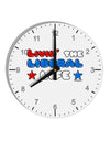 The Liberal Life 10 InchRound Wall Clock with Numbers-Wall Clock-TooLoud-White-Davson Sales