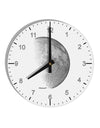 Moon Shadow 10 InchRound Wall Clock with Numbers-Wall Clock-TooLoud-White-Davson Sales