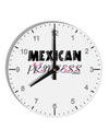 Mexican Princess - Cinco de Mayo 10 InchRound Wall Clock with Numbers by TooLoud-Wall Clock-TooLoud-White-Davson Sales