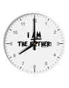 I Am The Father 10 InchRound Wall Clock with Numbers by TooLoud-Wall Clock-TooLoud-White-Davson Sales