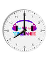 Heart Trance 10 InchRound Wall Clock with Numbers-Wall Clock-TooLoud-White-Davson Sales