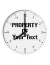 Personalized Property Of 10 InchRound Wall Clock with Numbers-Wall Clock-TooLoud-White-Davson Sales