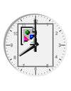 Broken Image Link - Tech Humor 10 InchRound Wall Clock with Numbers by TooLoud-Wall Clock-TooLoud-White-Davson Sales