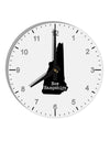 New Hampshire - United States Shape 10 InchRound Wall Clock with Numbers by TooLoud-Wall Clock-TooLoud-White-Davson Sales