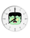 Cute Pixel Monster 10 InchRound Wall Clock with Numbers-Wall Clock-TooLoud-White-Davson Sales