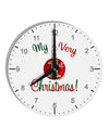 My Very 1st Christmas 10 InchRound Wall Clock with Numbers-Wall Clock-TooLoud-White-Davson Sales