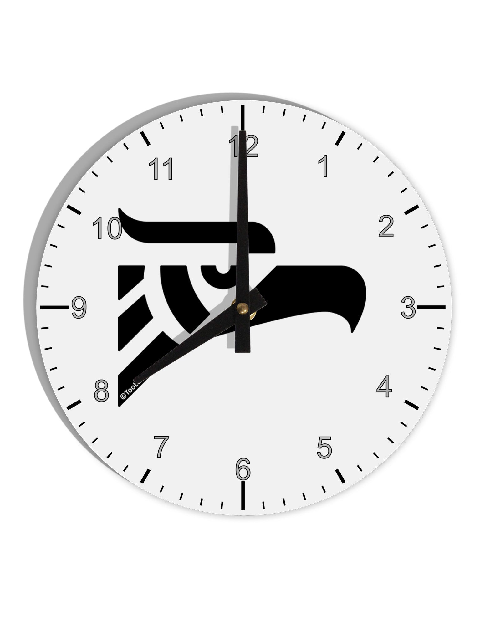 Hecho en Mexico Eagle Symbol 10 InchRound Wall Clock with Numbers by TooLoud-Wall Clock-TooLoud-White-Davson Sales