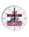 My Husband is My Hero - Armed Forces 10 InchRound Wall Clock with Numbers by TooLoud-Wall Clock-TooLoud-White-Davson Sales