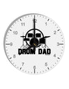 Drum Dad 10 InchRound Wall Clock with Numbers by TooLoud-Wall Clock-TooLoud-White-Davson Sales