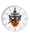 Big Daddy Reindeer Matching Deer 10 InchRound Wall Clock with Numbers-Wall Clock-TooLoud-White-Davson Sales