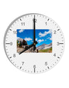 Colorado Landscape Ruins 10 InchRound Wall Clock with Numbers-Wall Clock-TooLoud-White-Davson Sales