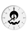 Cyclops Jack-o-Lantern 10 InchRound Wall Clock with Numbers-Wall Clock-TooLoud-White-Davson Sales