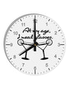 I Need Glasses - Margarita Distressed 10 InchRound Wall Clock with Numbers by TooLoud-Wall Clock-TooLoud-White-Davson Sales