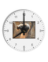 Balancing Bear Cub 10 InchRound Wall Clock with Numbers-Wall Clock-TooLoud-White-Davson Sales