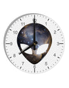 Extraterrestrial Face - Space #1 10 InchRound Wall Clock with Numbers by TooLoud-Wall Clock-TooLoud-White-Davson Sales