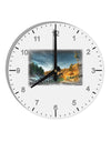 Castlewood Canyon Old Photo 10 InchRound Wall Clock with Numbers-Wall Clock-TooLoud-White-Davson Sales