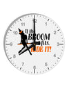 Ride It Orange 10 InchRound Wall Clock with Numbers-Wall Clock-TooLoud-White-Davson Sales